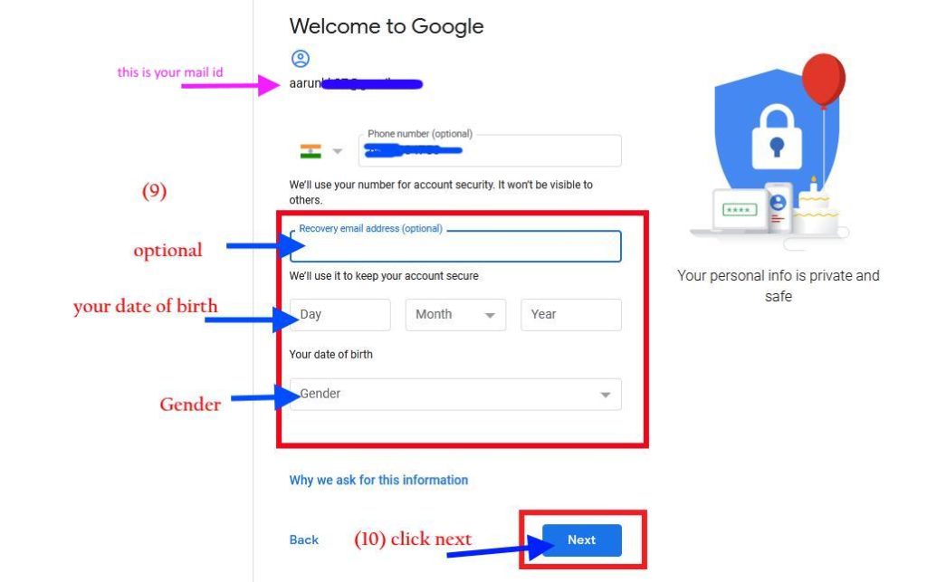 How to setup a gmail account on my computer myink in